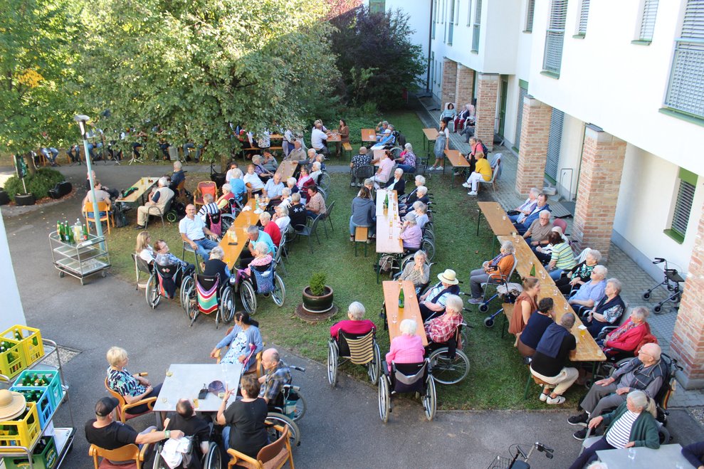 Wunderschöne Atmosphäre im Innenhof